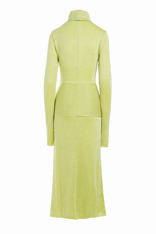 SCINTILLANT DRESS LIME