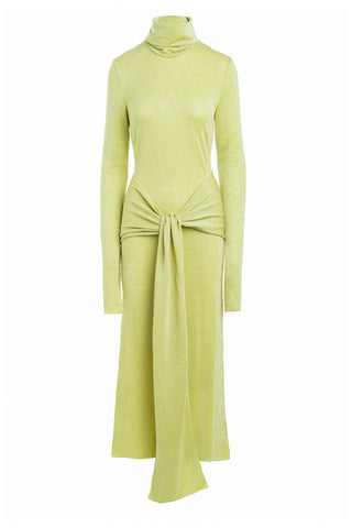 SCINTILLANT DRESS LIME